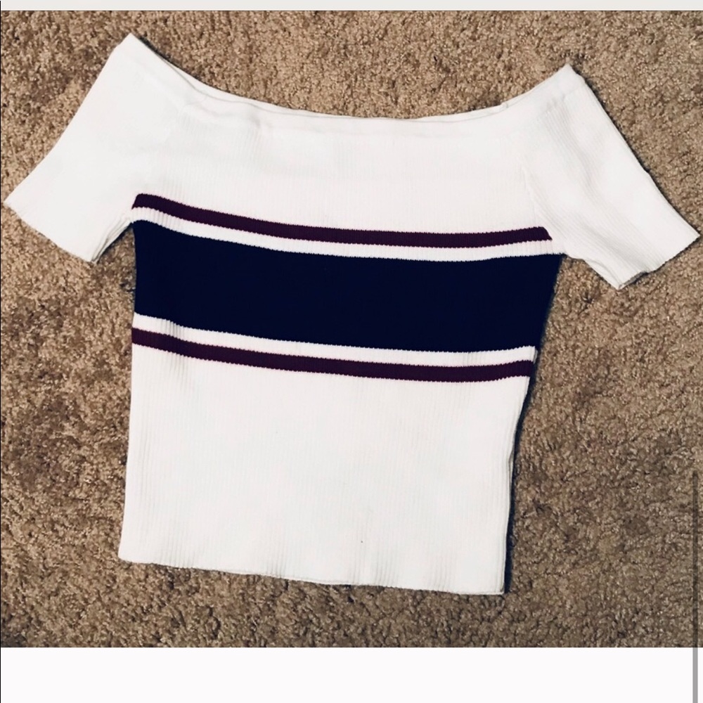 Off the shoulder crop top